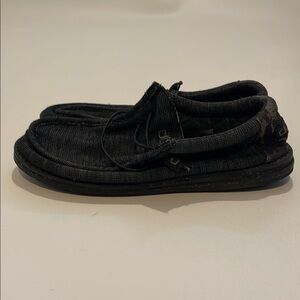 Hey Dude Black Slip-On Loafers with Flexible Sole